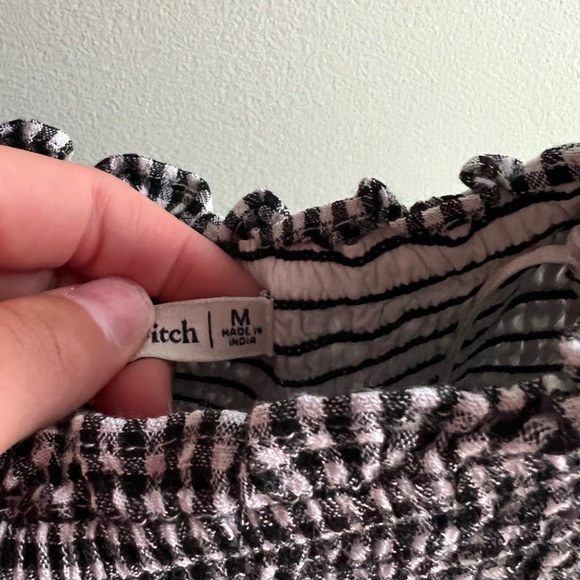 Abercrombie Black and White Gingham Dress - Picture 5 of 5